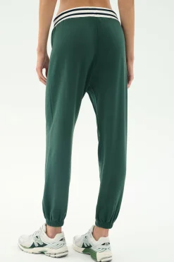 Andie Oversized Fleece Sweatpant W/ Stripe