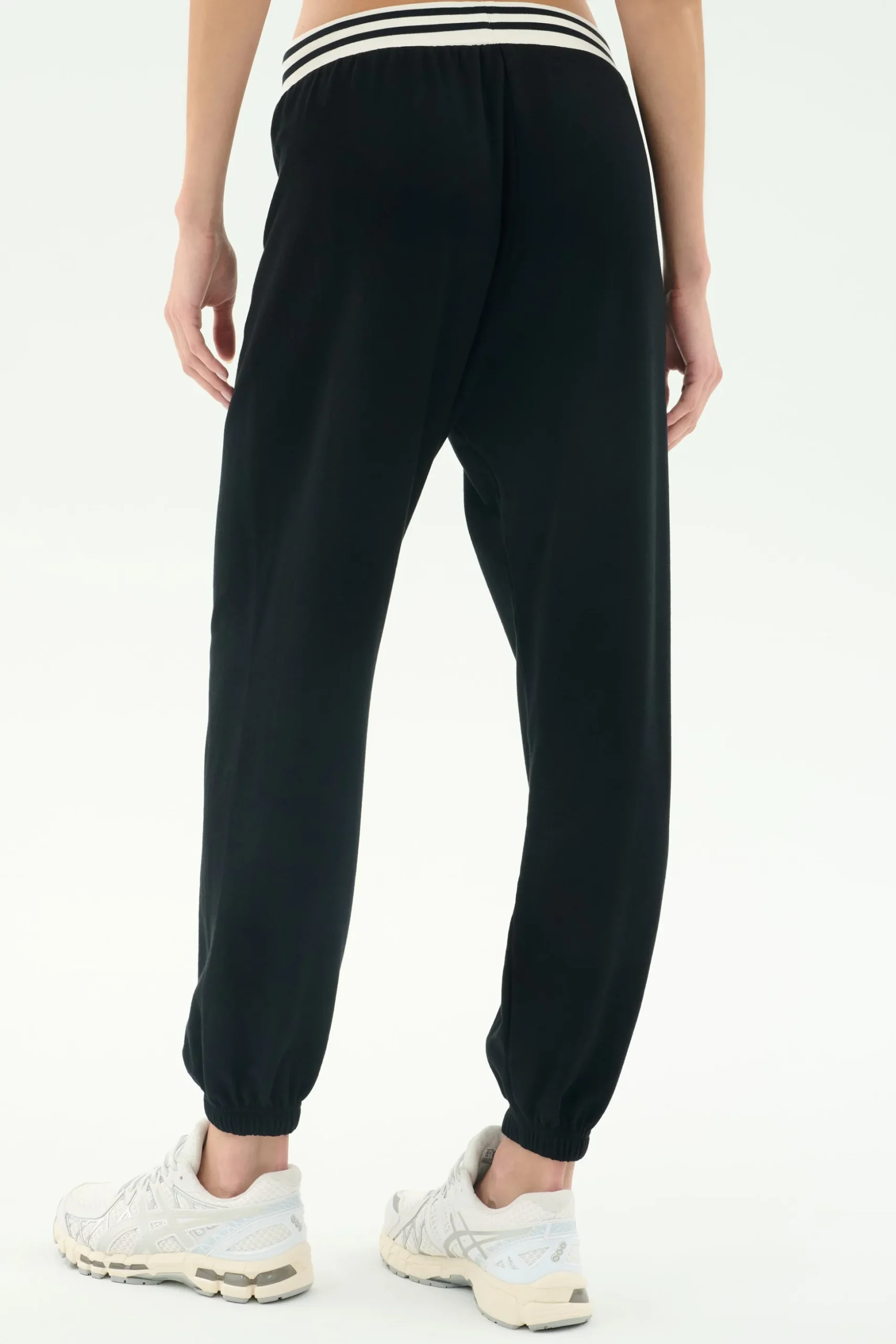 Andie Oversized Fleece Sweatpant W/ Stripe
