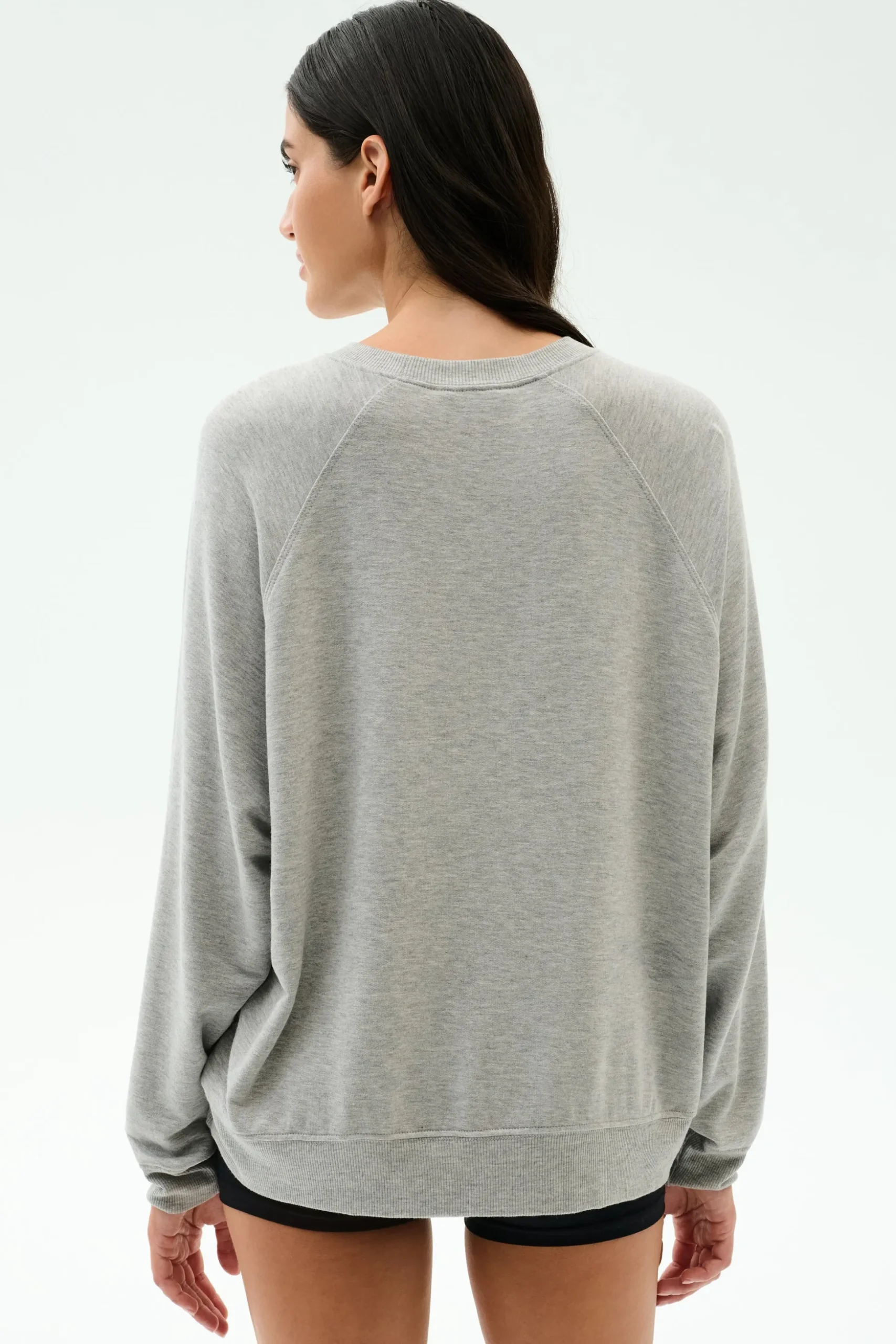 Andie Oversized Fleece Varsity Graphic Sweatshirt