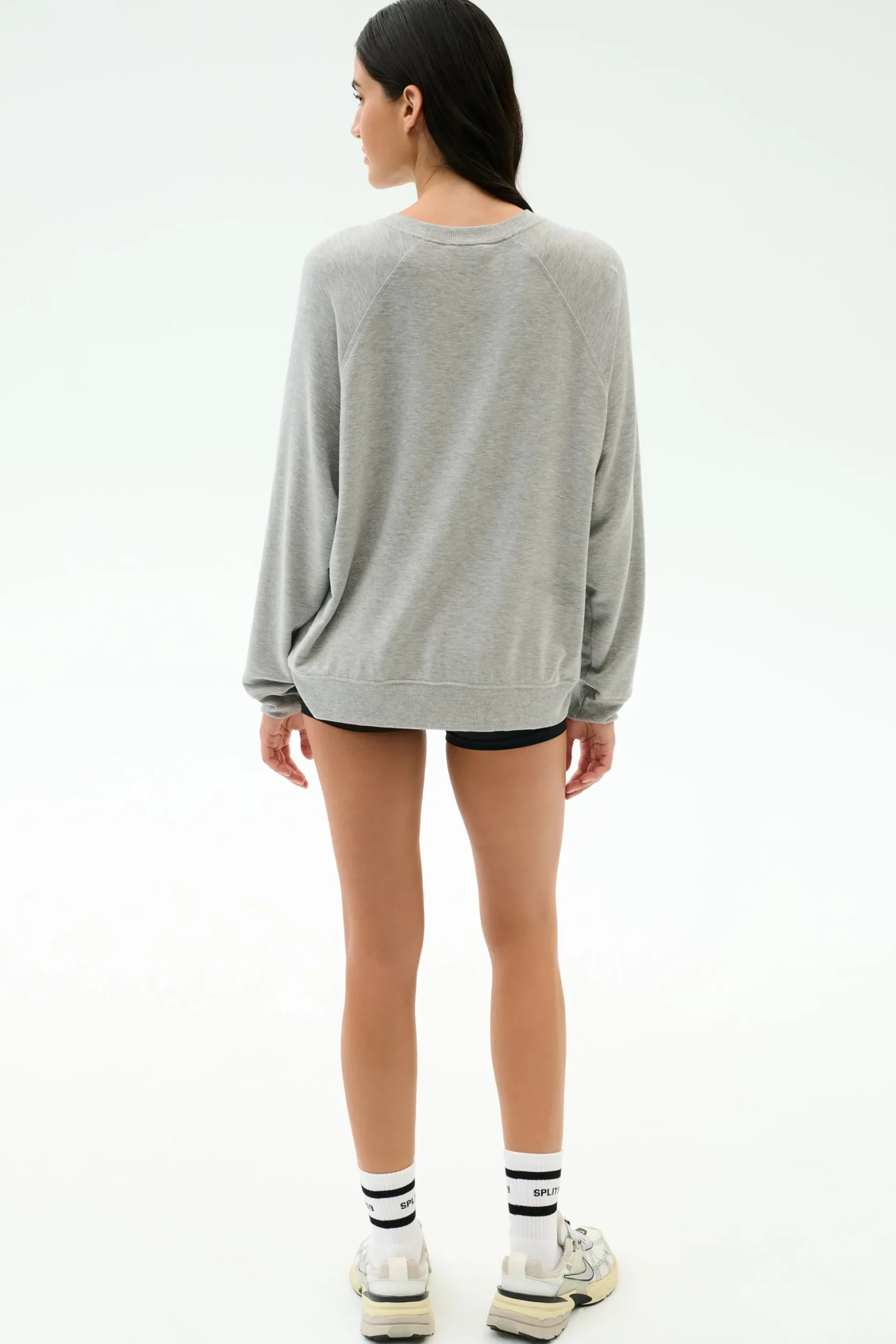 Andie Oversized Fleece Varsity Graphic Sweatshirt