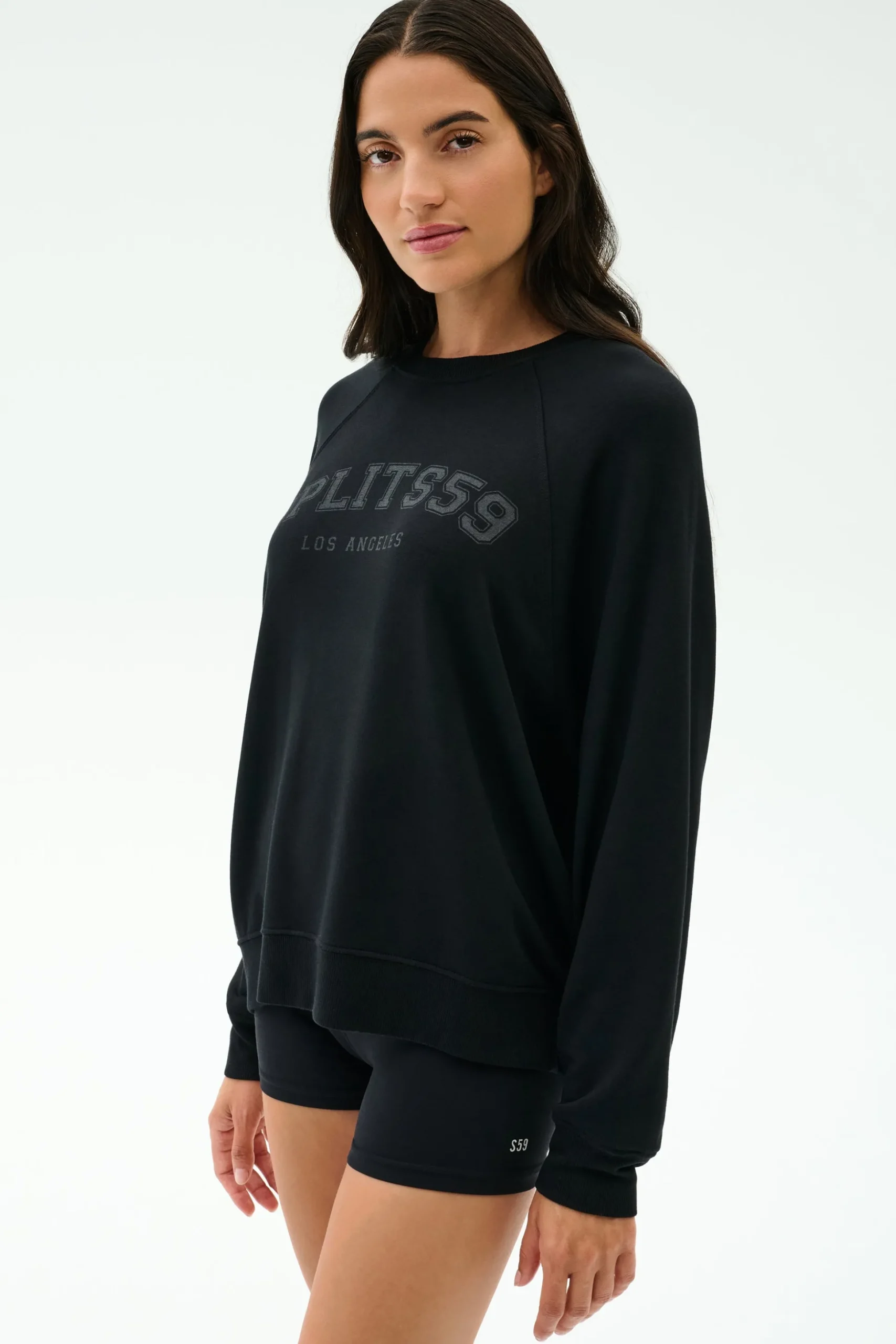 Andie Oversized Fleece Varsity Graphic Sweatshirt