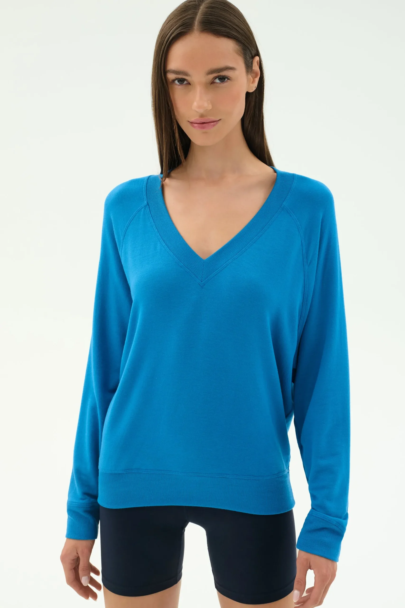 Bennie Fleece V Neck Sweatshirt