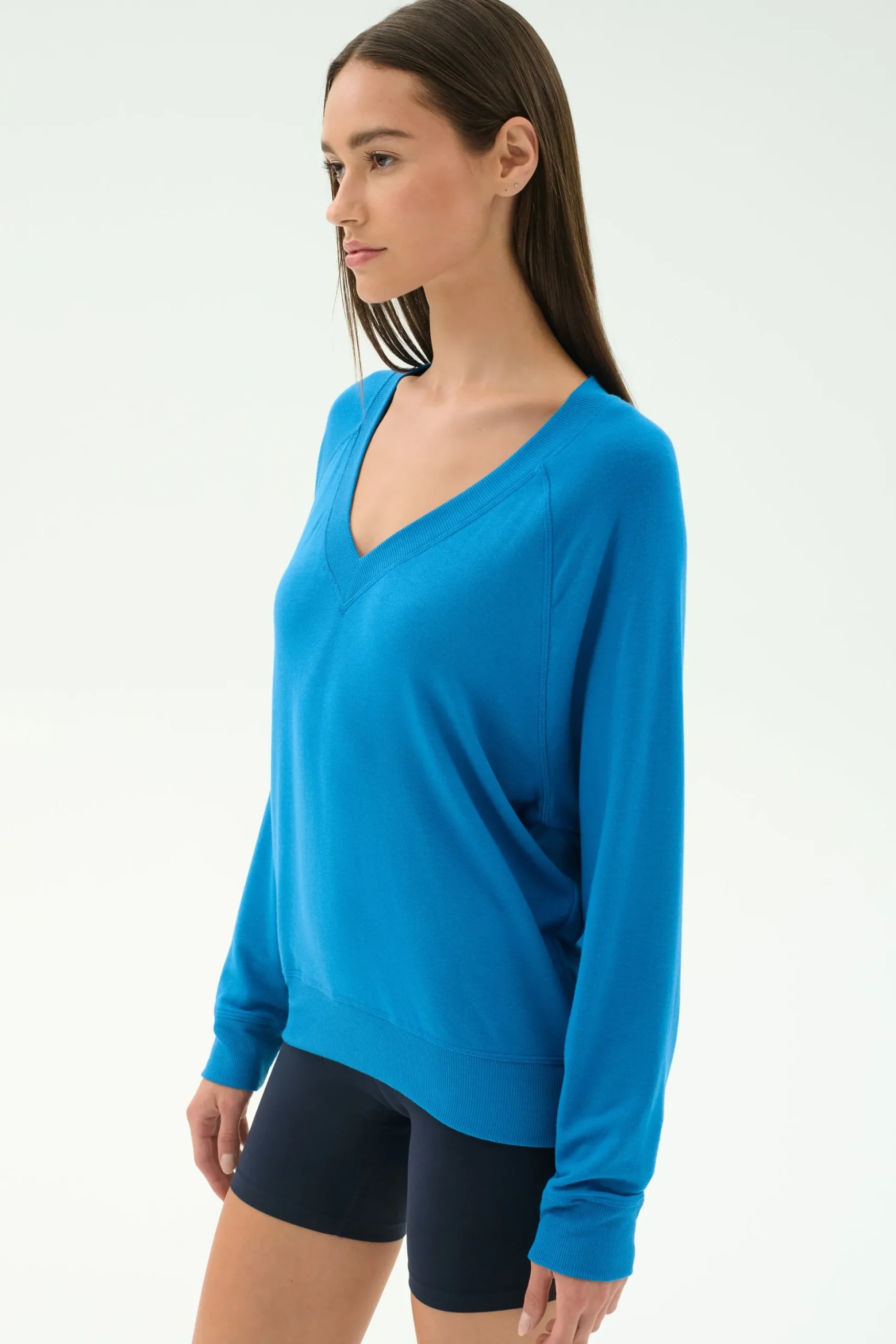 Bennie Fleece V Neck Sweatshirt