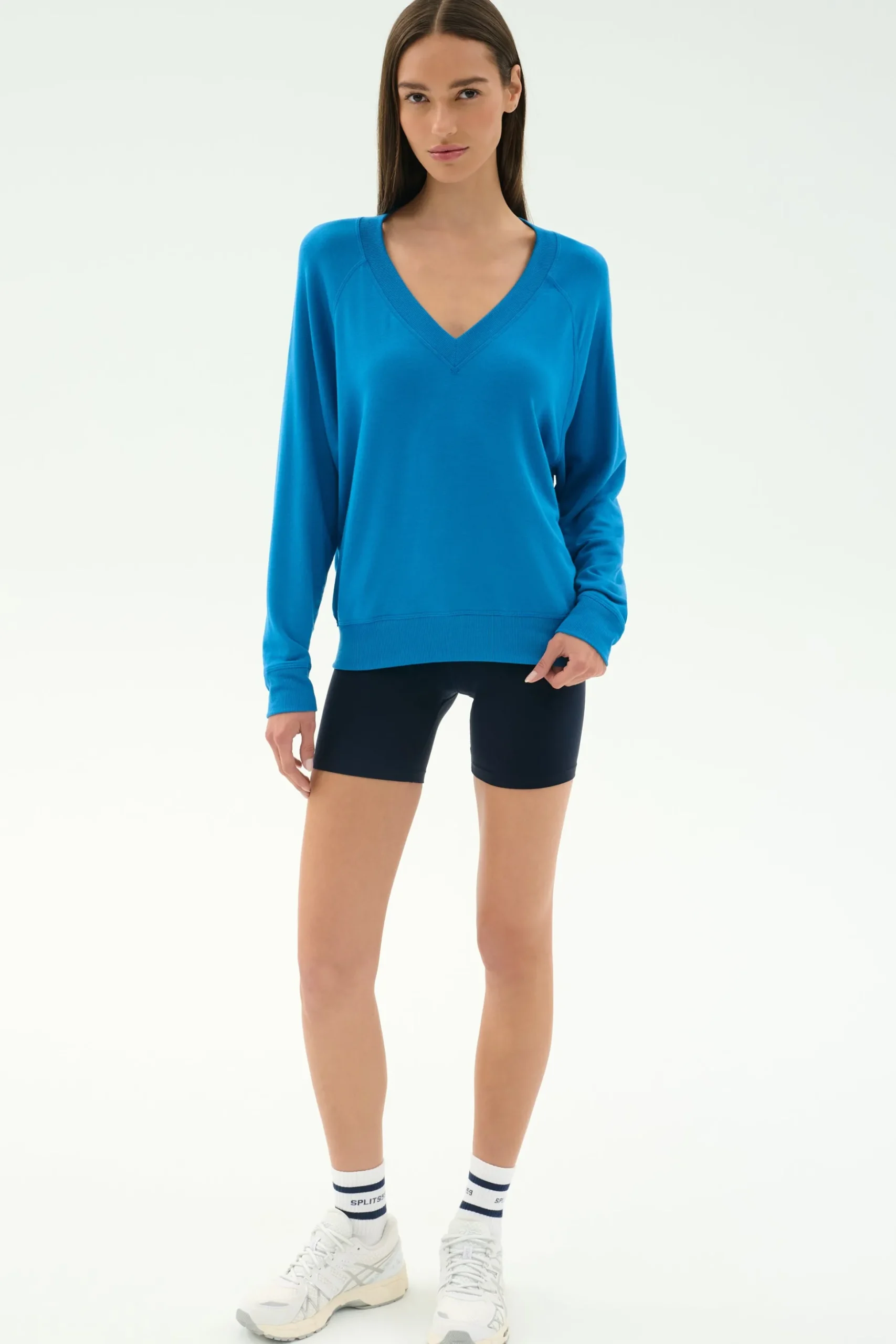 Bennie Fleece V Neck Sweatshirt