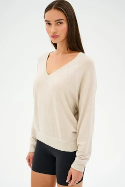 Bennie Fleece V Neck Sweatshirt