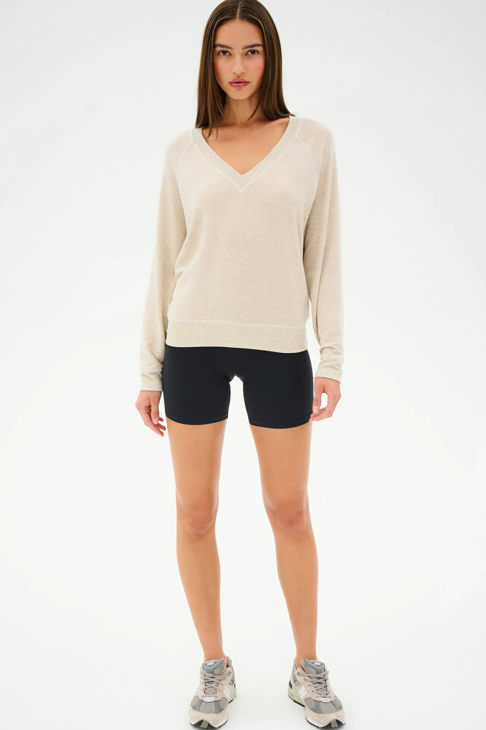 Bennie Fleece V Neck Sweatshirt