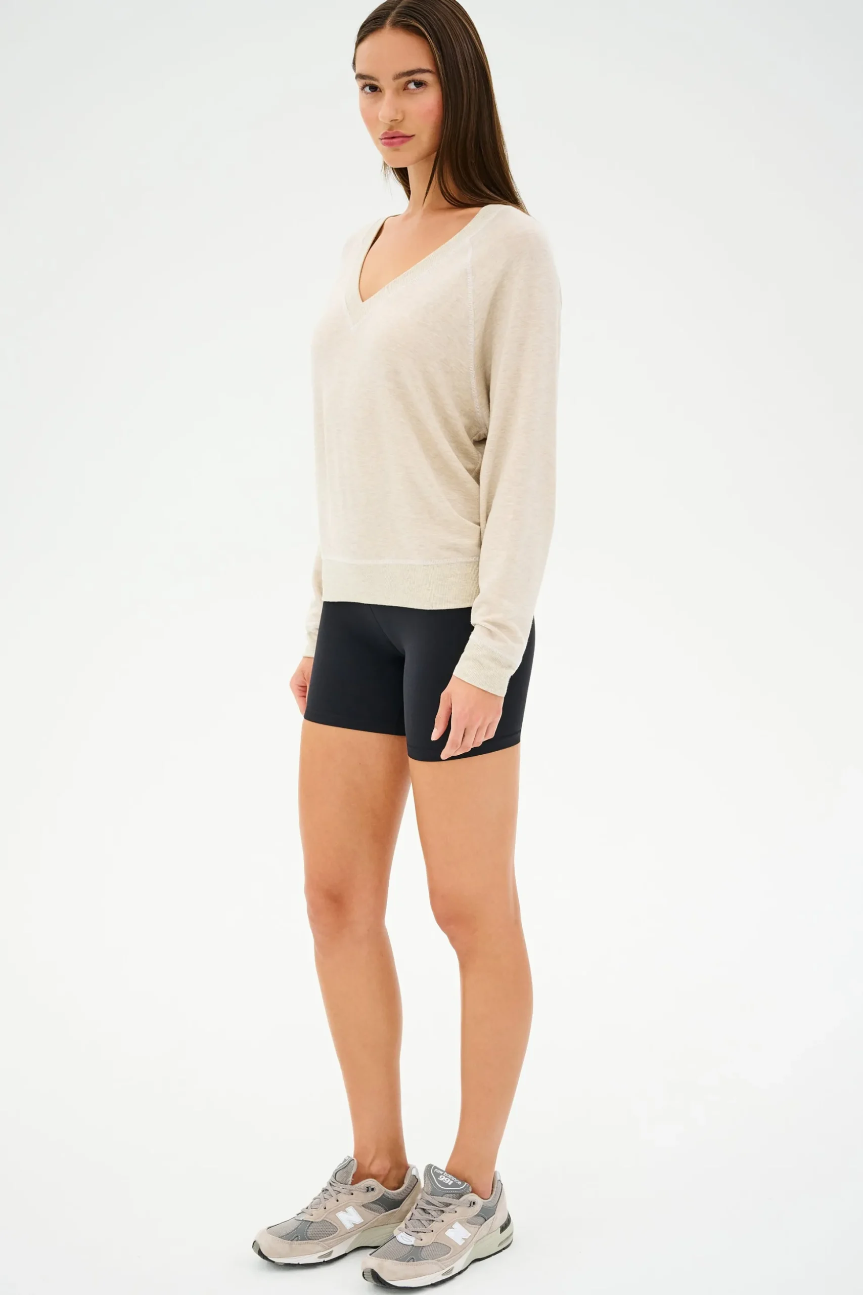 Bennie Fleece V Neck Sweatshirt