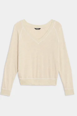 Bennie Fleece V Neck Sweatshirt