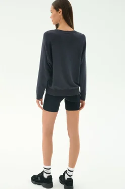 Bennie Fleece V Neck Sweatshirt
