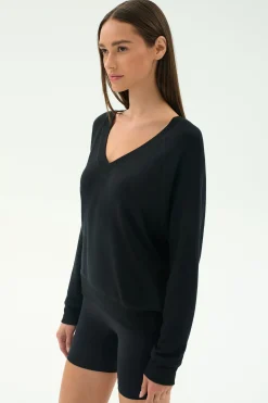 Bennie Fleece V Neck Sweatshirt