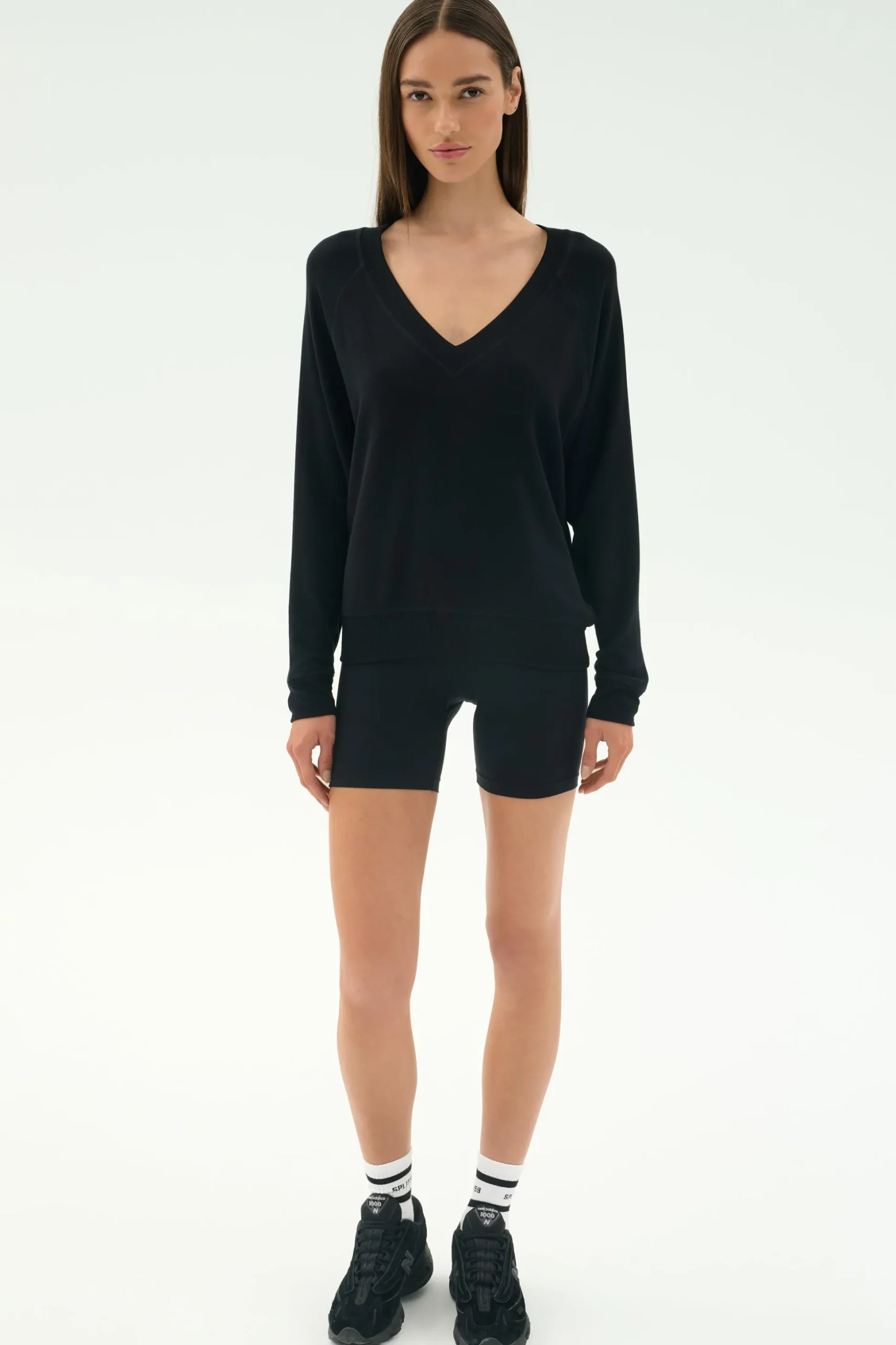 Bennie Fleece V Neck Sweatshirt
