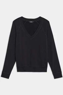 Bennie Fleece V Neck Sweatshirt
