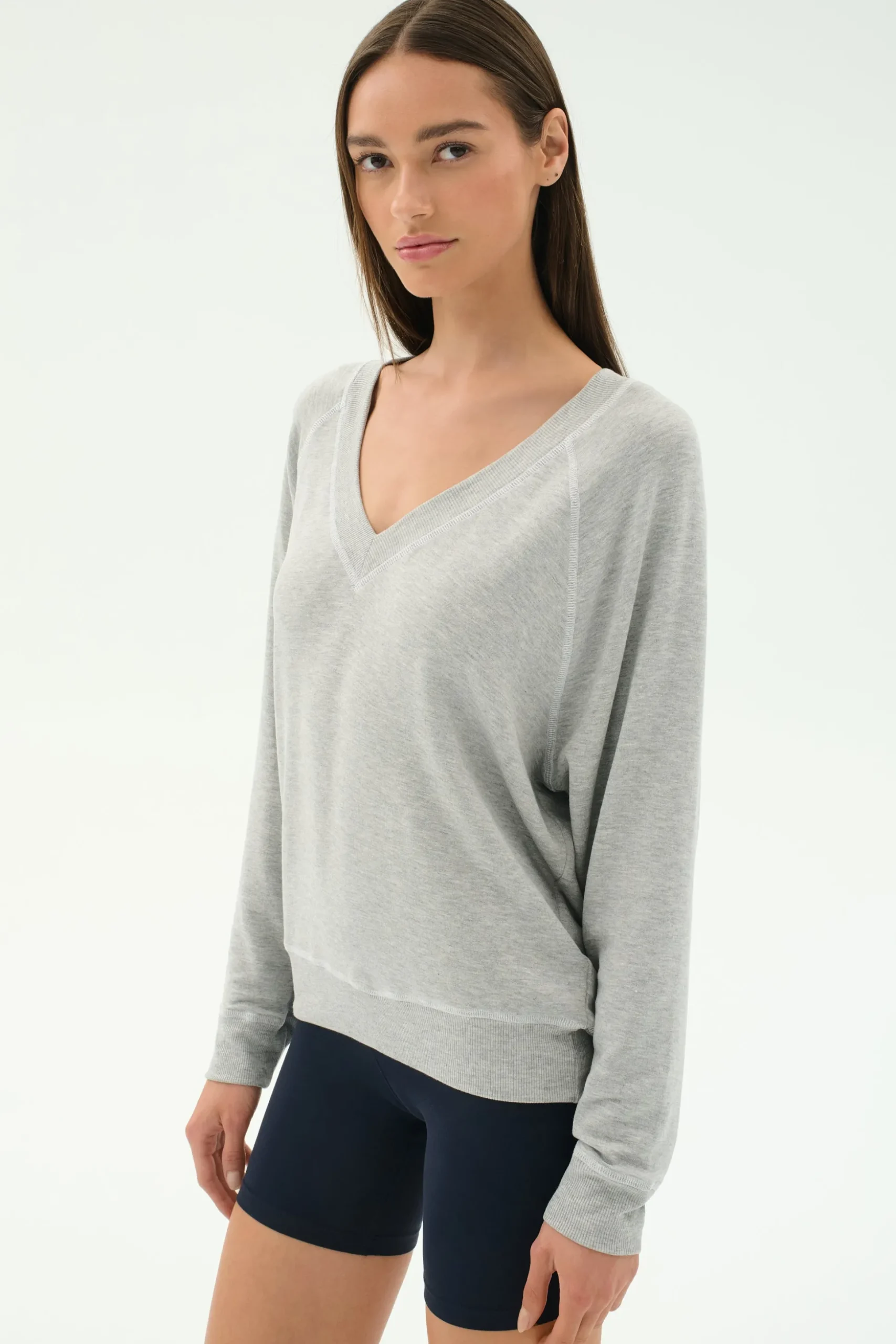 Bennie Fleece V Neck Sweatshirt