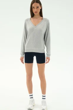 Bennie Fleece V Neck Sweatshirt
