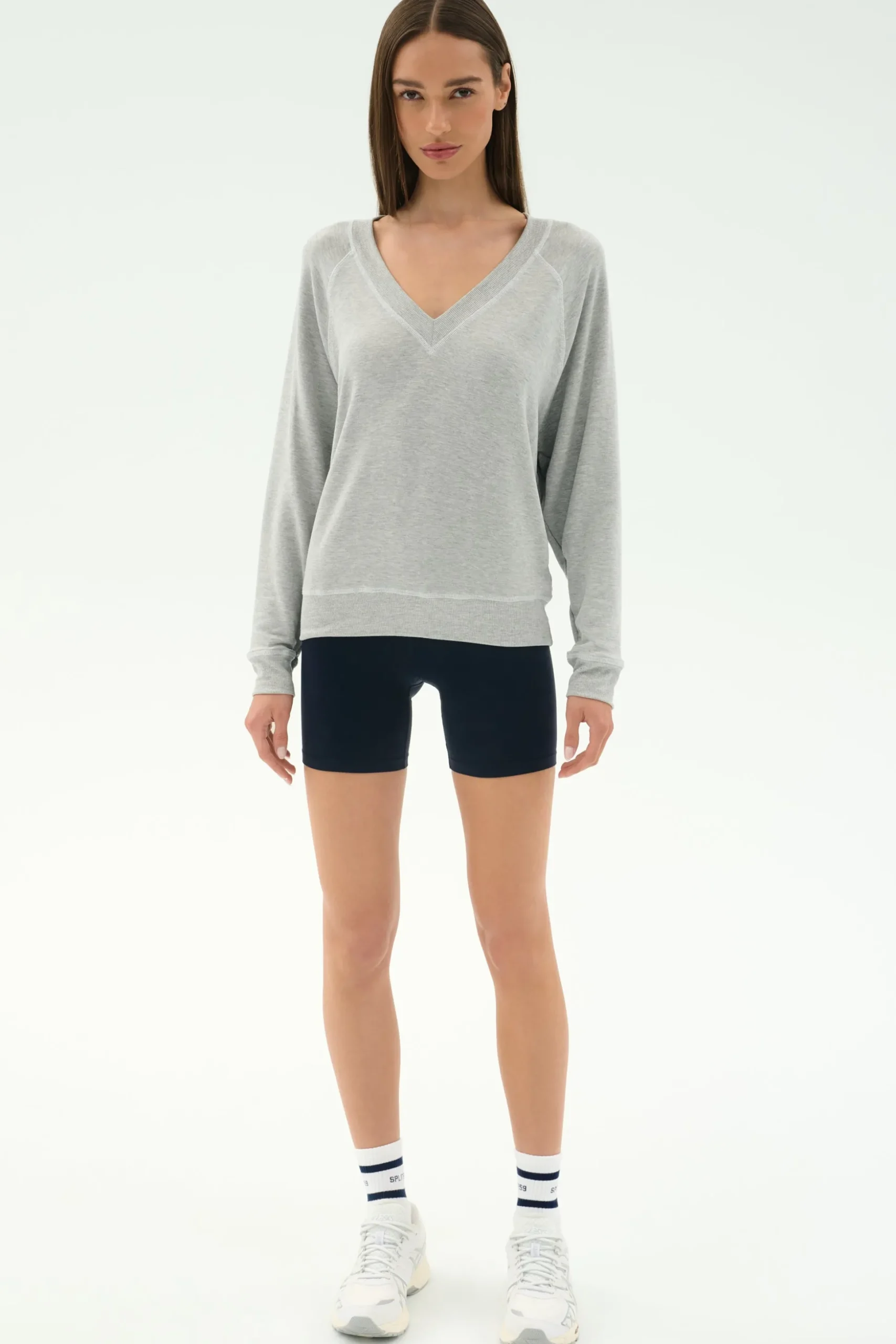 Bennie Fleece V Neck Sweatshirt