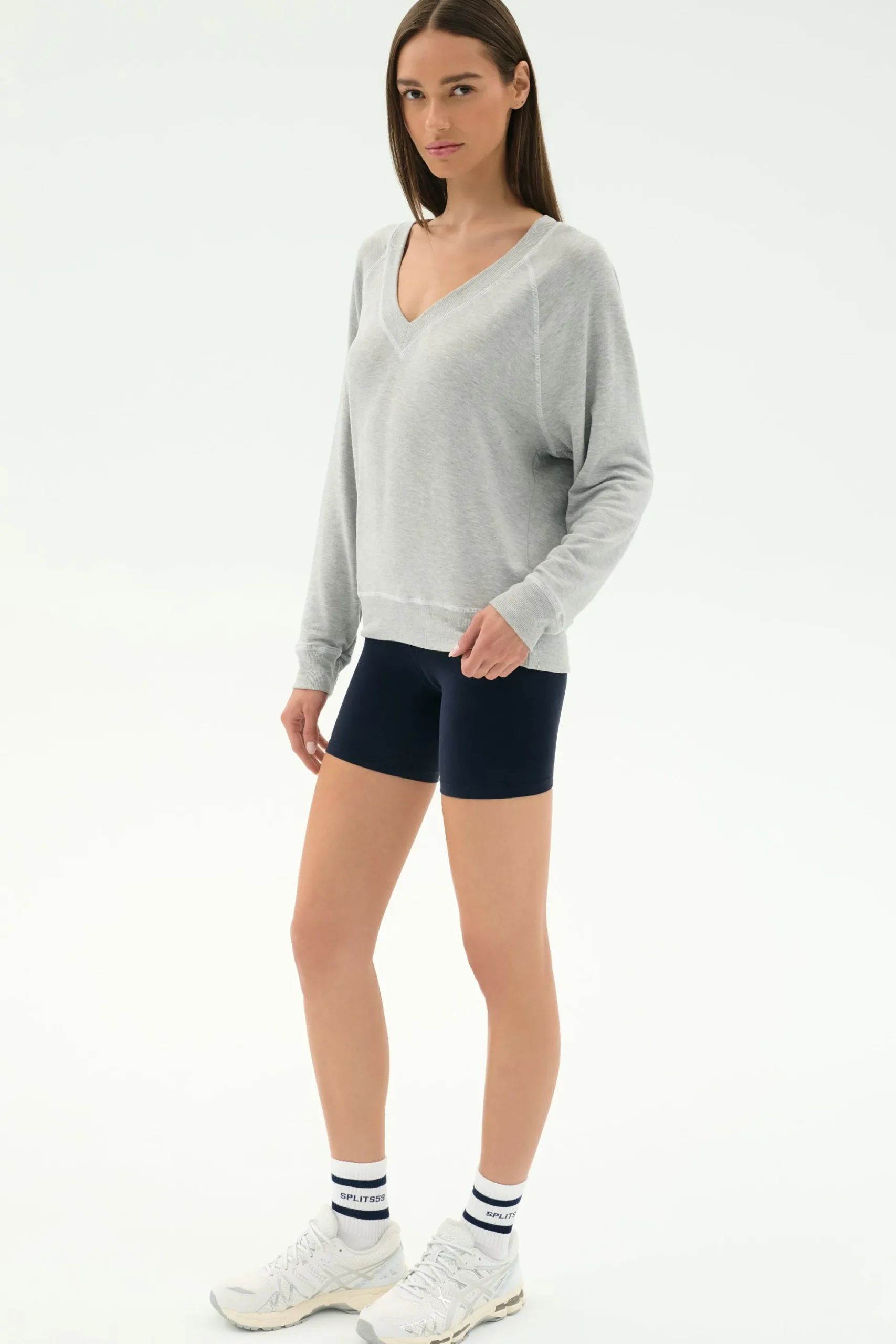 Bennie Fleece V Neck Sweatshirt