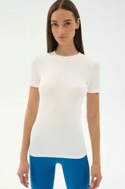 Louise Rib Short Sleeve