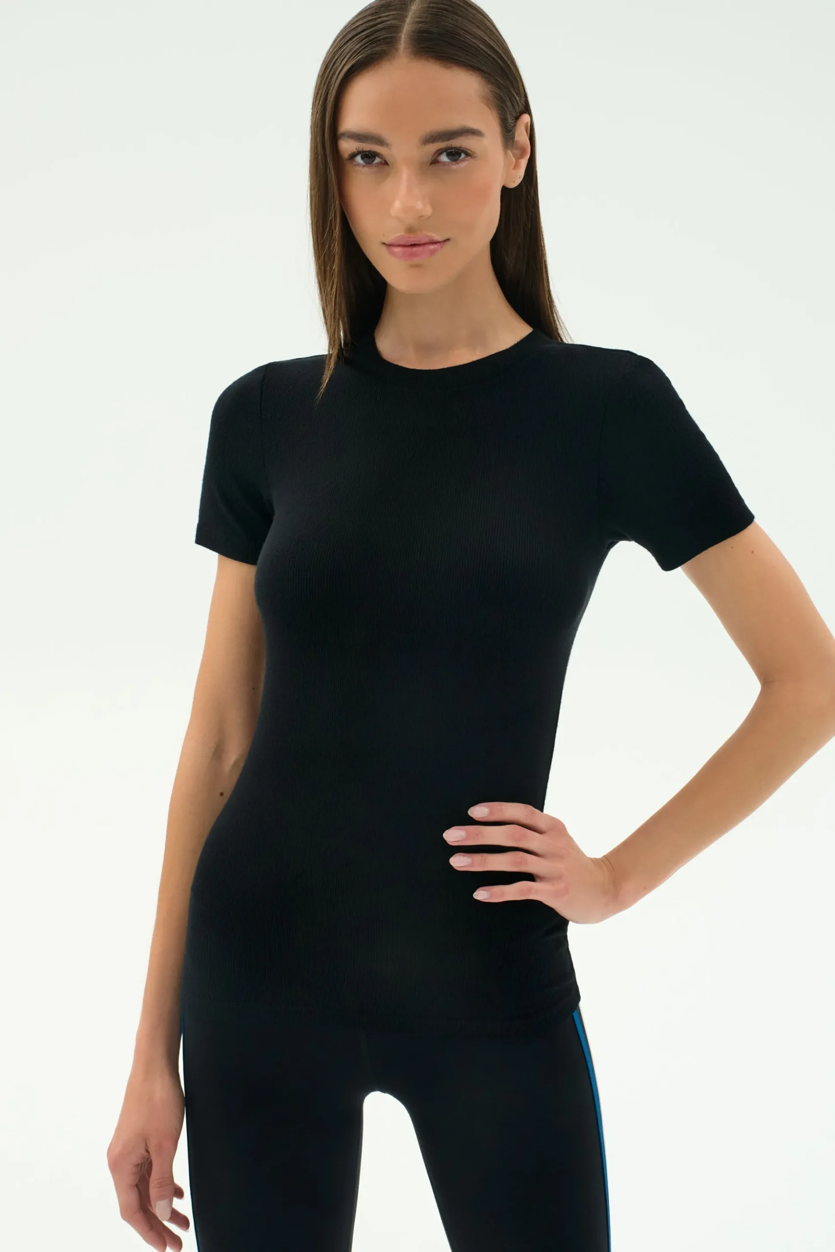 Louise Rib Short Sleeve