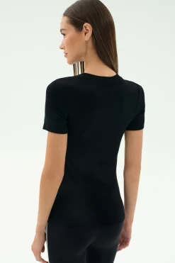 Louise Rib Short Sleeve