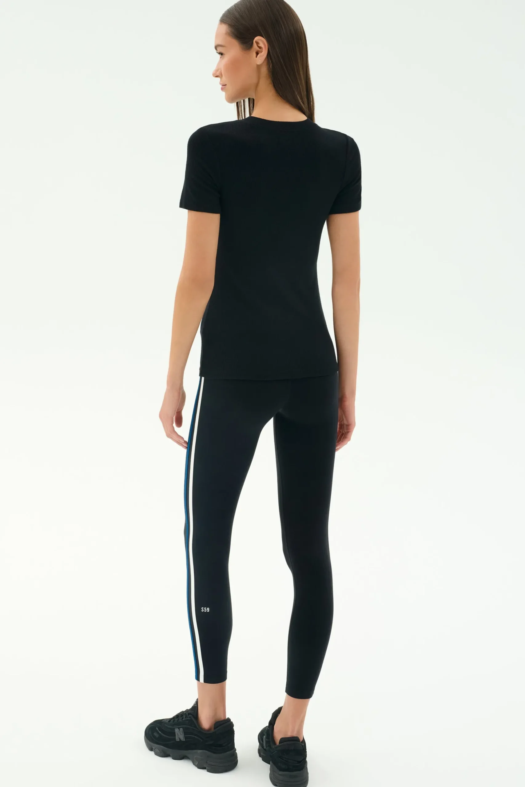 Louise Rib Short Sleeve