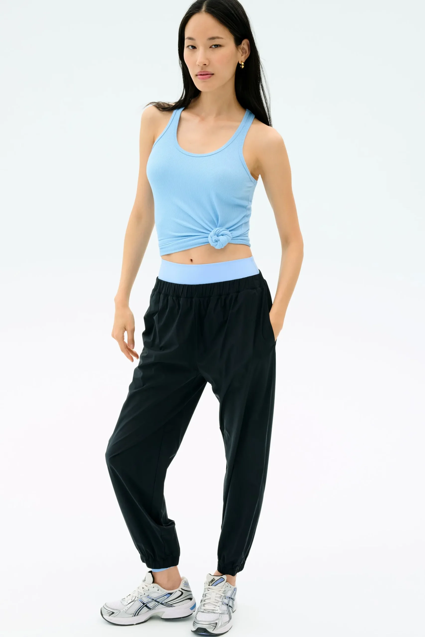 Megan Woven Nylon Jogger