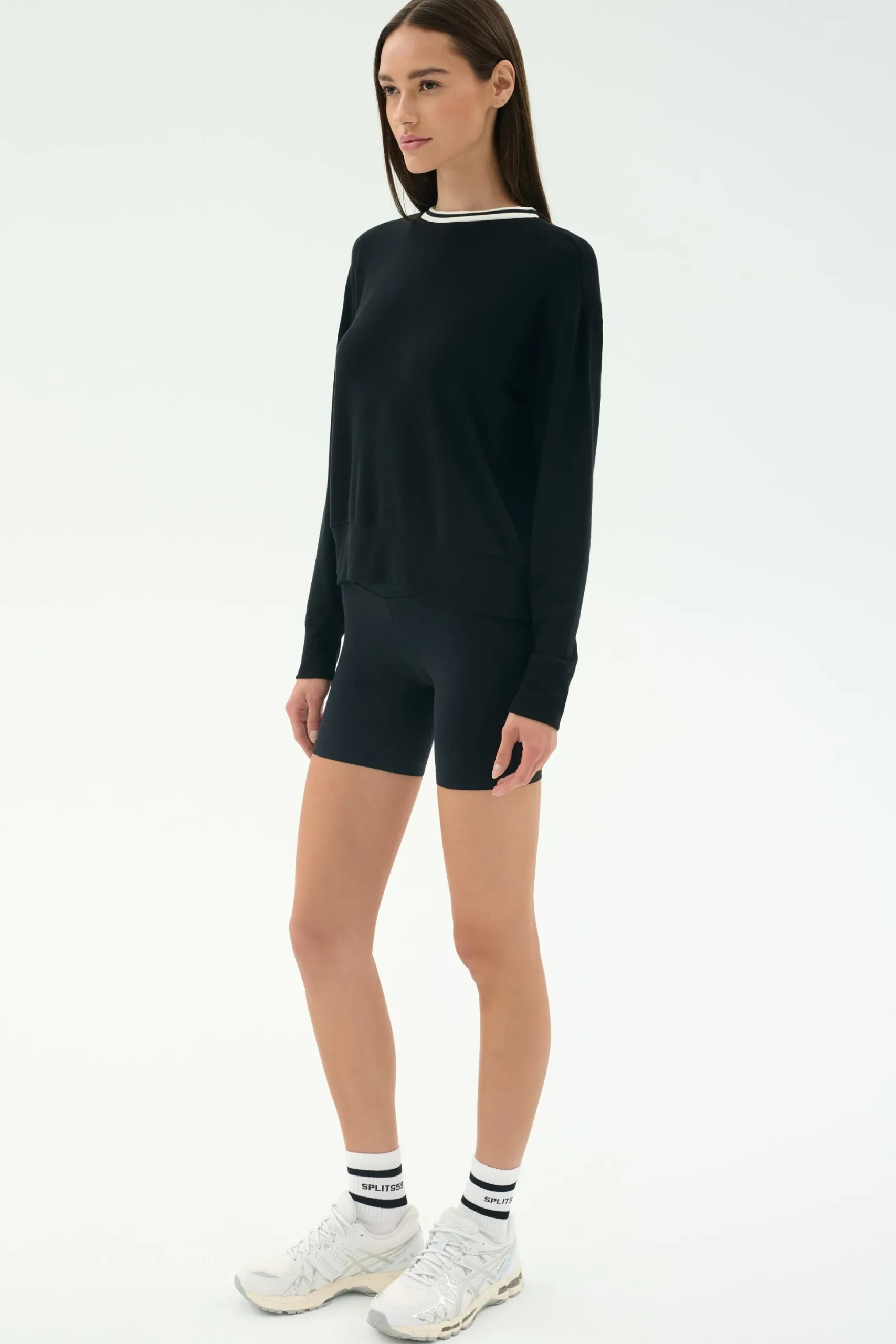 Sonja Fleece Sweatshirt W/ Stripe