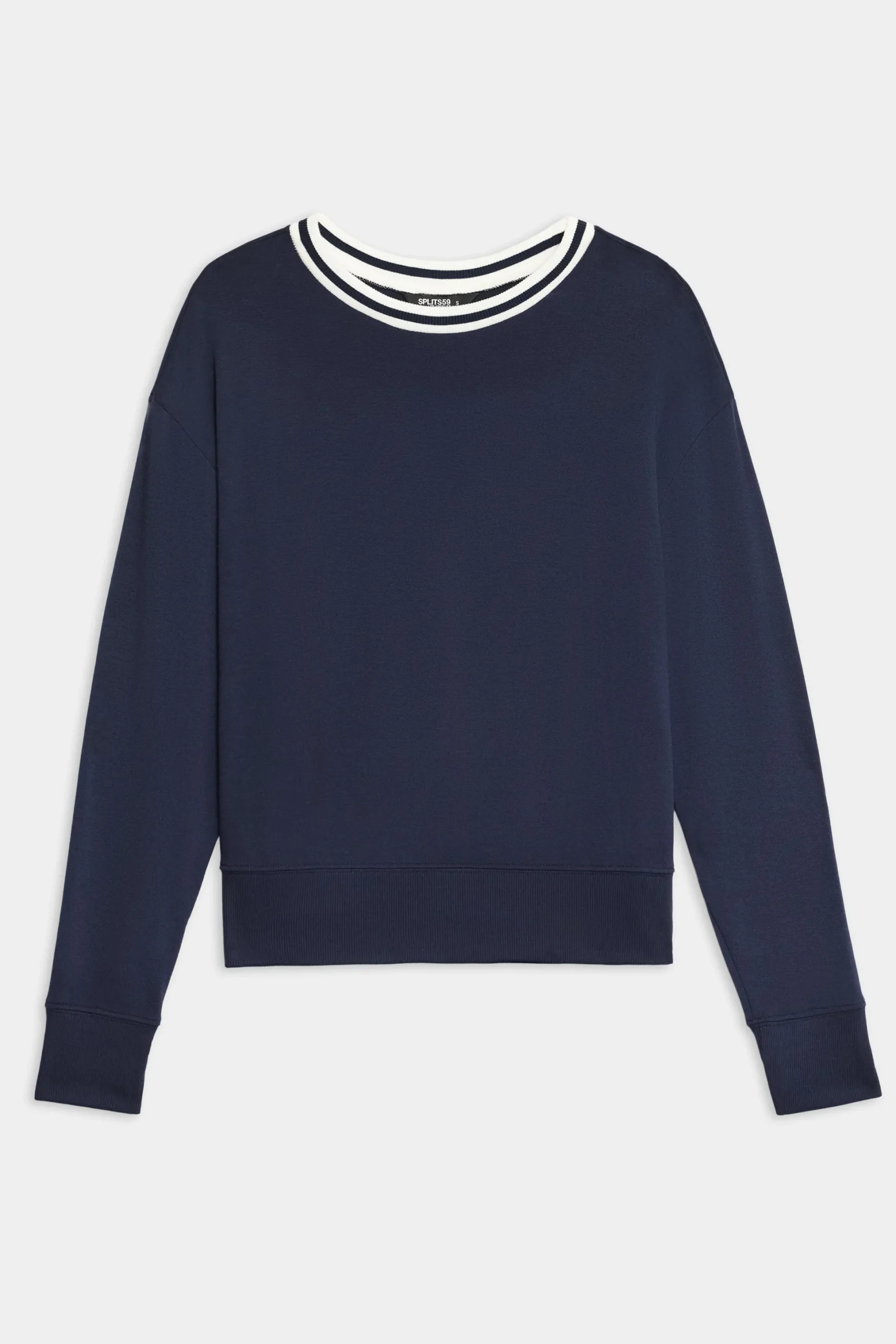 Sonja Fleece Sweatshirt W/ Stripe