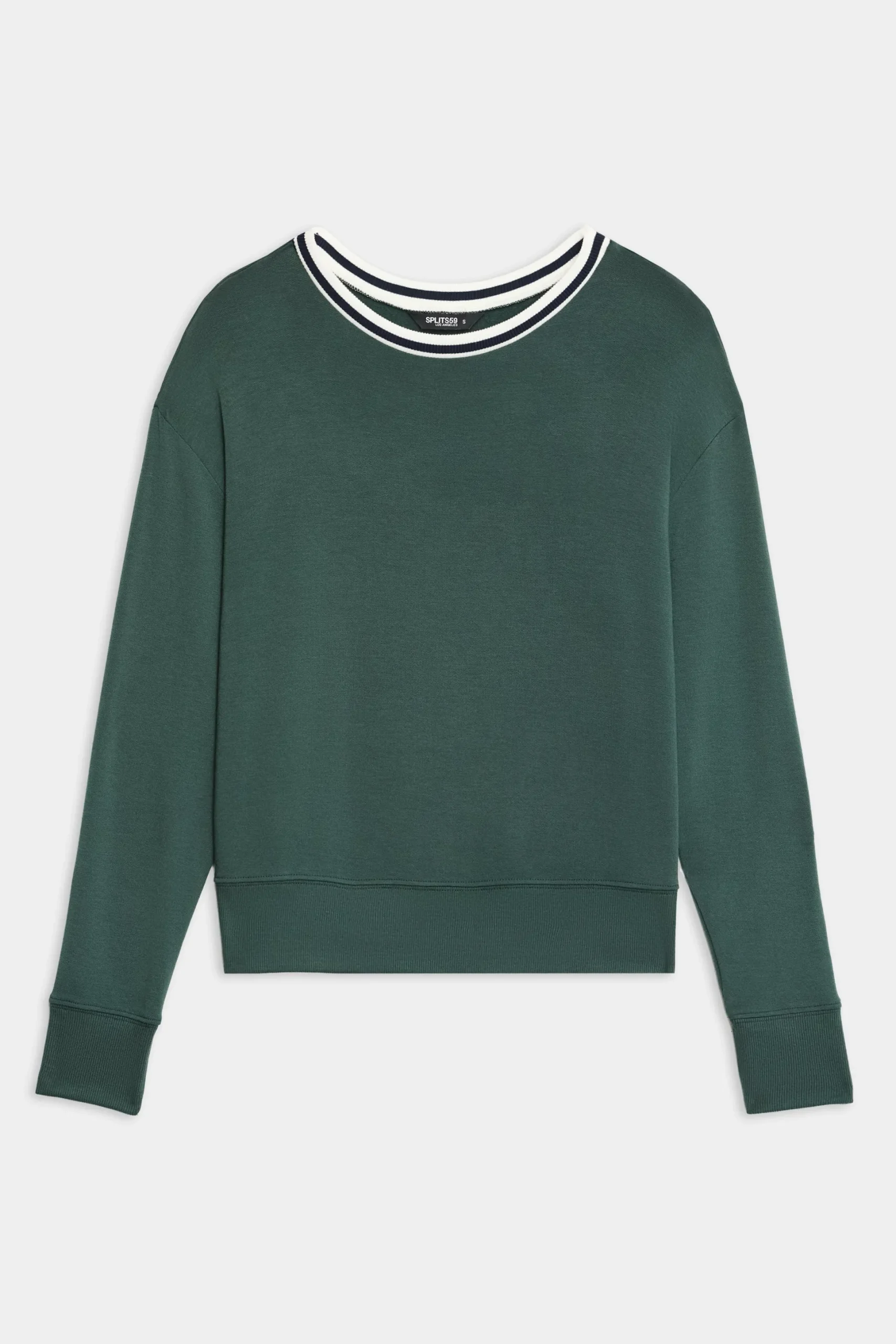 Sonja Fleece Sweatshirt W/ Stripe